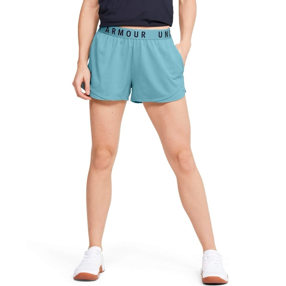 Under Armour HeatGear‎ Blue Athletic Shorts Size Small Loose Fit